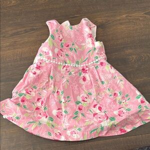 Crown & Ivy Floral Pink Kids Dress sz 2T EUC